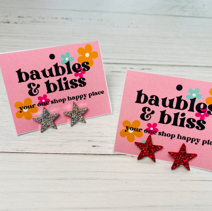 Bling Star Stud Earrings