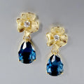 Wedding Jewelry - London Blue Cubic Zirconia Earrings