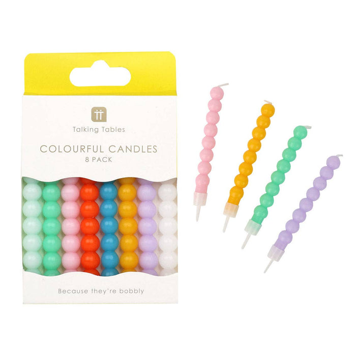 Bobble Birthday Candles - 8 Pack | Cake Candle |