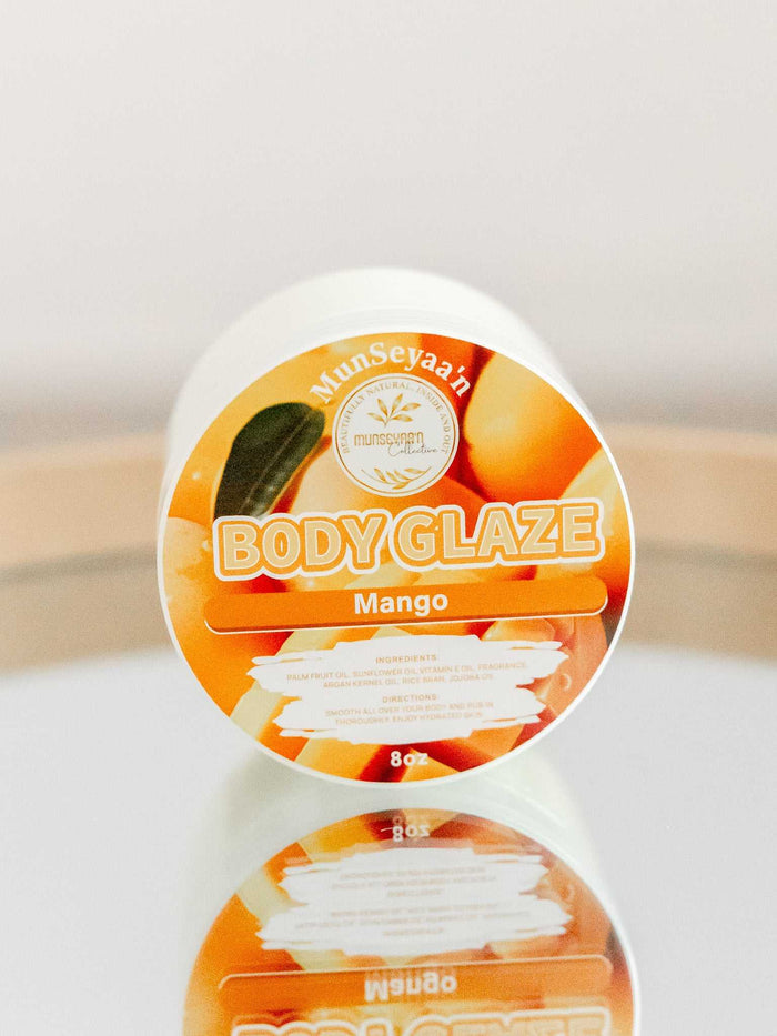 Bottle of Body Glaze moisturizing lotion with silky, non-greasy formula for radiant, hydrated skin