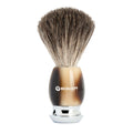 Boker Pure Badger Hair Brown Resin Classic Horn Shaving Brush - Grown Man Shave