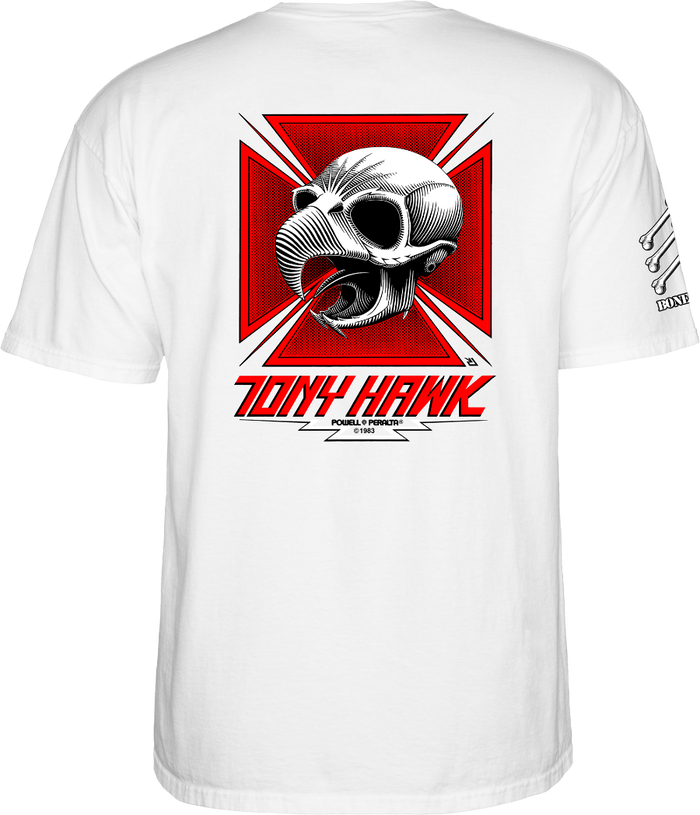 Powell Peralta Bones Brigade Tony Hawk 17th Series Tee back graphic