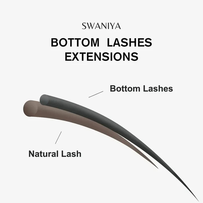 Bottom Lash Extensions| Swaniya Lashes