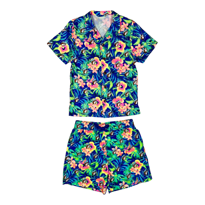Buc-ee's tropical youth shirt - comfortable polyester blend