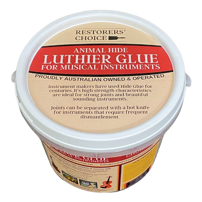 Bulk 1.5kg Bucket of Animal Hide luthier Glue for Musical Instruments with Lid