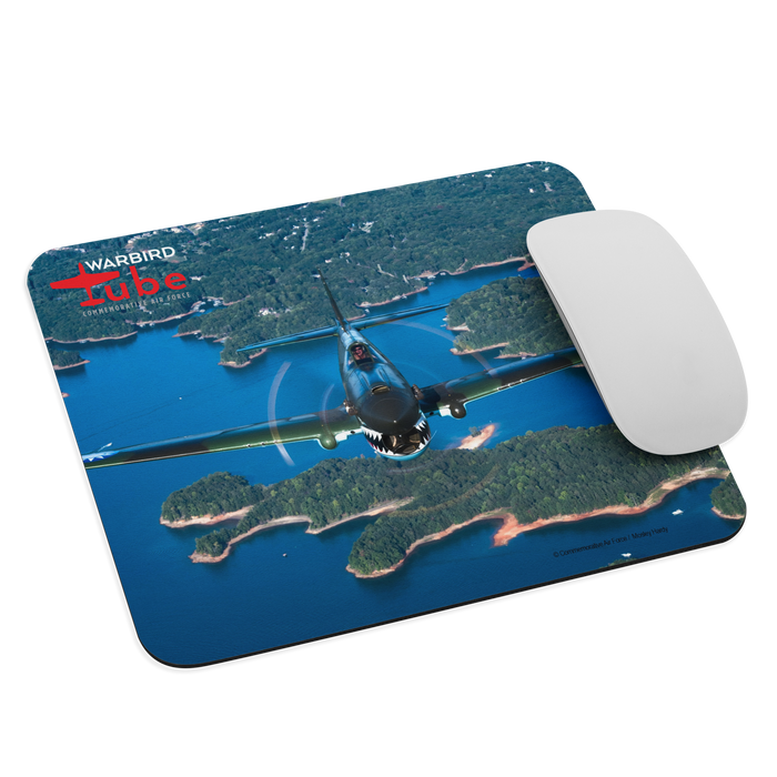 CAF Warbird Tube Mouse Pad - P-40 Warhawk shown with mouse