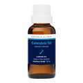Bottle of Calendula Oil from Dolphin Clinic on a white background 30ml.