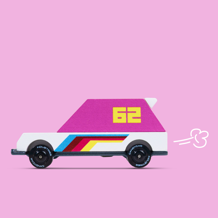 Candylab Toys Pink Racer 62 TOONS™ Car