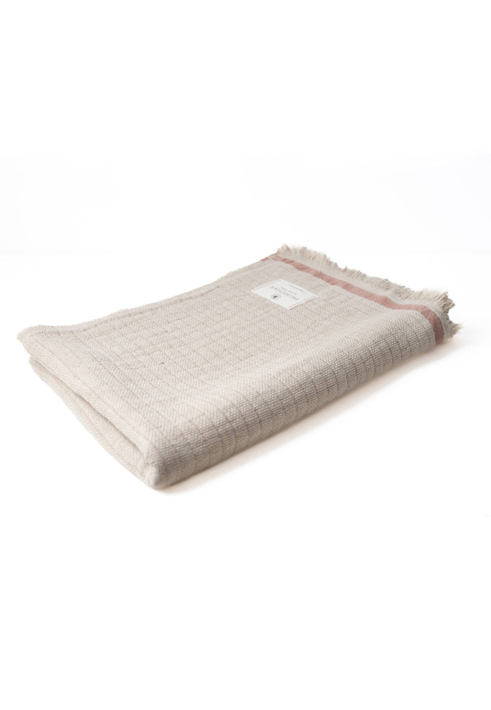 Casabali Linen Plaid Throw Blanket W01 - Magnolia Lane co. Home + Garden + Gift