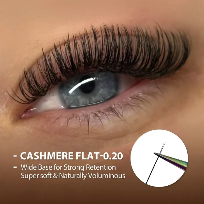 Cashmere Flat Lashes Extension 0.20mm Super Soft| Swaniya Lashes