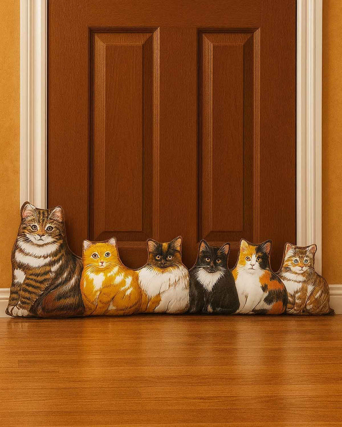 Cat Design Draft Excluder - Country Collection