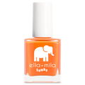 Cause I'm Happy vibrant neon orange nail polish bottle – ella+mila