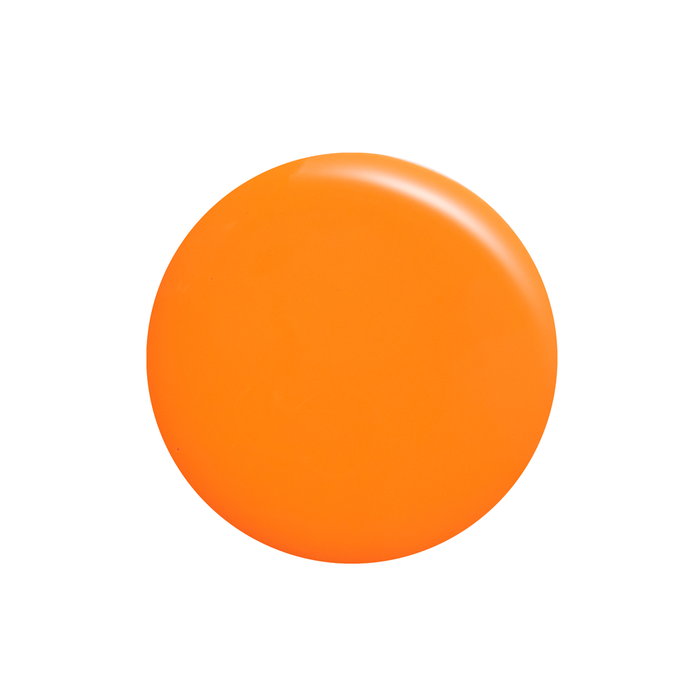Cause I'm Happy vibrant neon orange nail polish color swatch