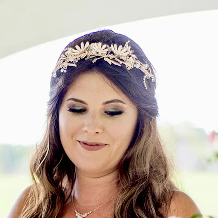 Wedding Hair Accessories - Floral Bridal Hair Accessory - Available in Yellow Gold and Rose Gold