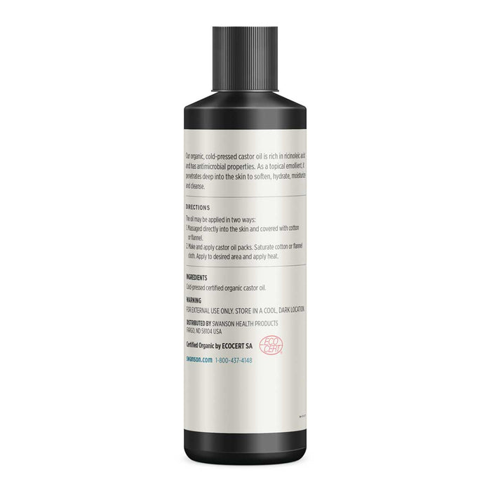 Swanson Certified Organic Cold-Pressed Castor Oil _2