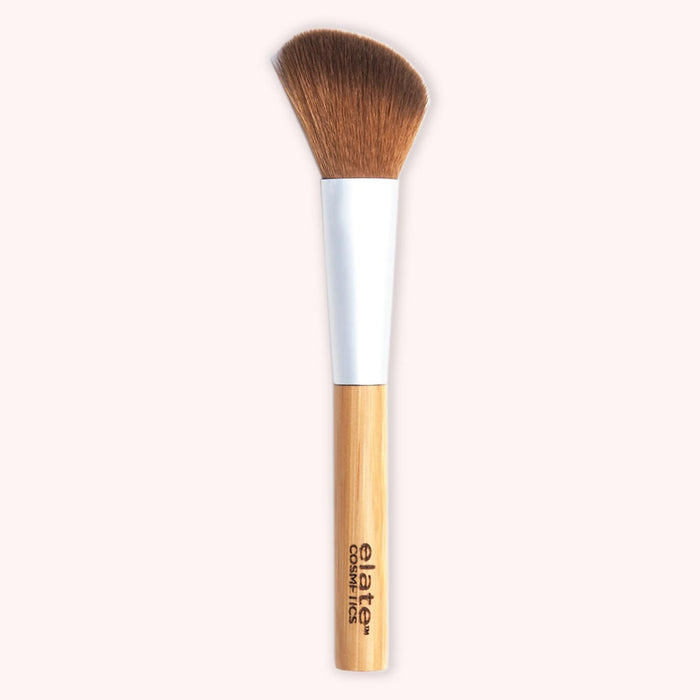 Cheek and Contour Brush - Zero Waste Makeup Brush, Vegan, Bamboo + Taklon