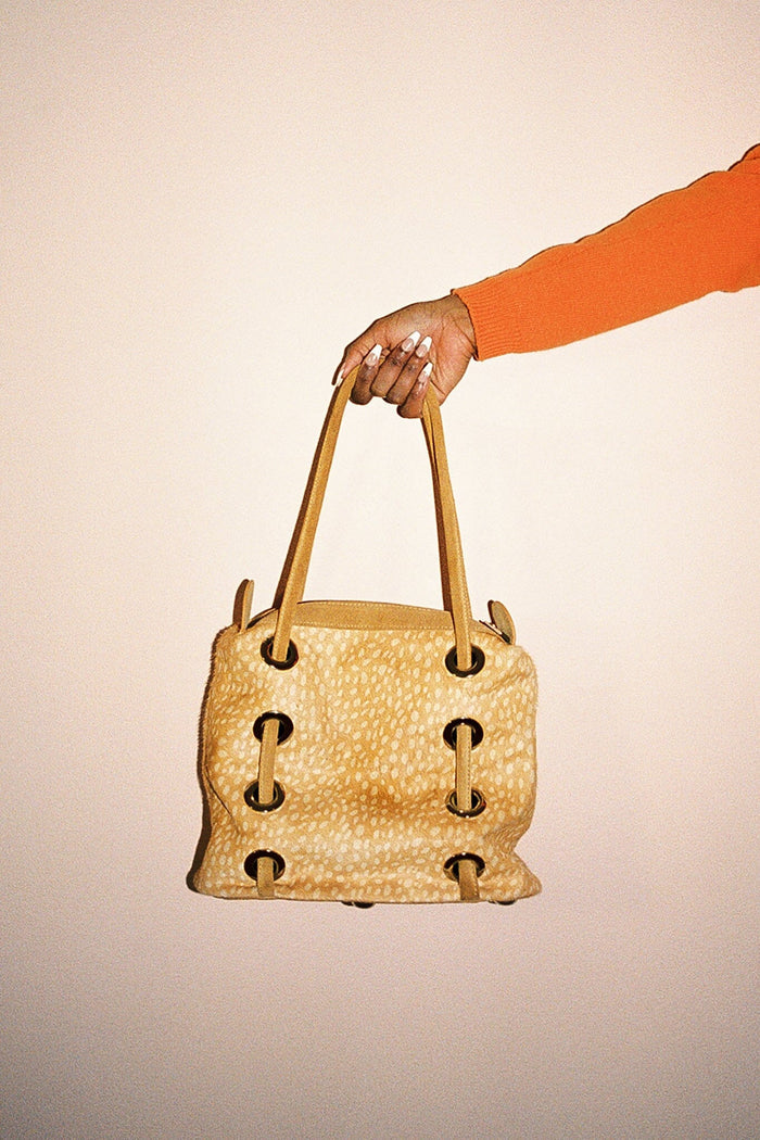 CHESSY-F Bag ST Tan Cream Dots
