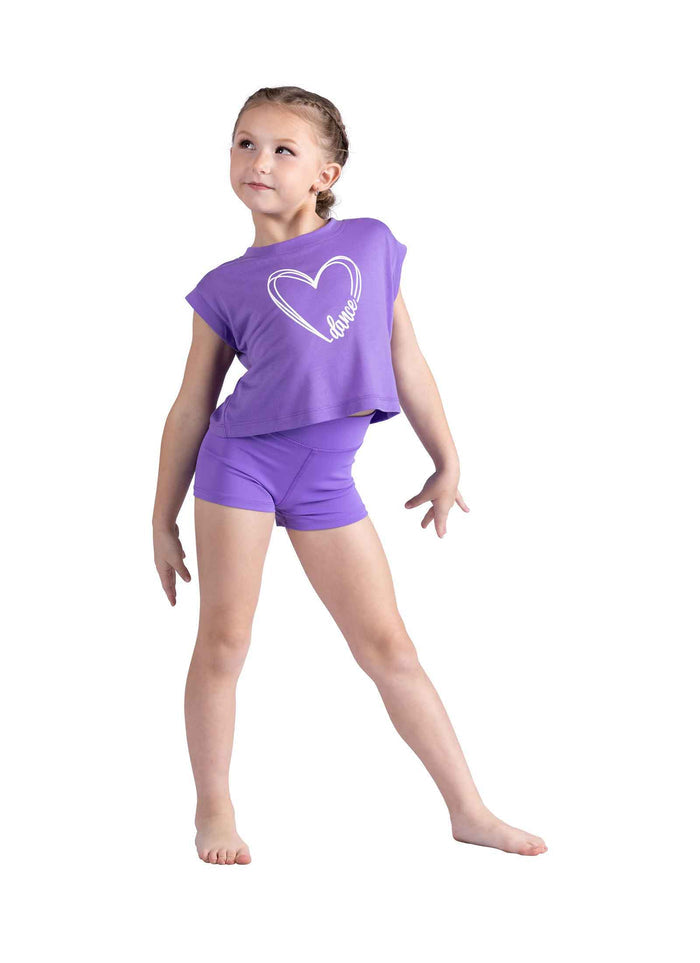 Children’s Dance Scribble Heart Tee