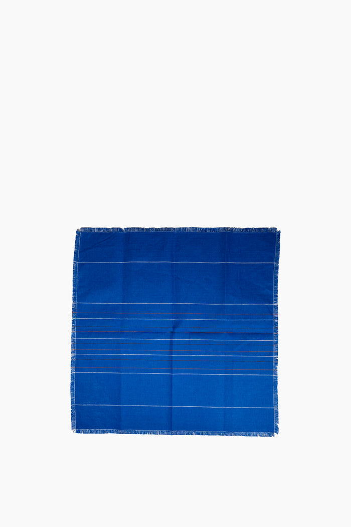 Chroma Fringed Napkin | Cobalt Blue