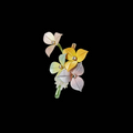 Chunri Handmade Chanhua Hydrangea Hair Clip - Pastel Flowers with Crystal