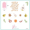CJS-372 - Autumn Orchard | Clear Jelly Stamping Plate