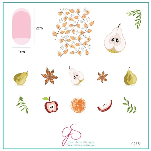 CJS-372 - Autumn Orchard | Clear Jelly Stamping Plate