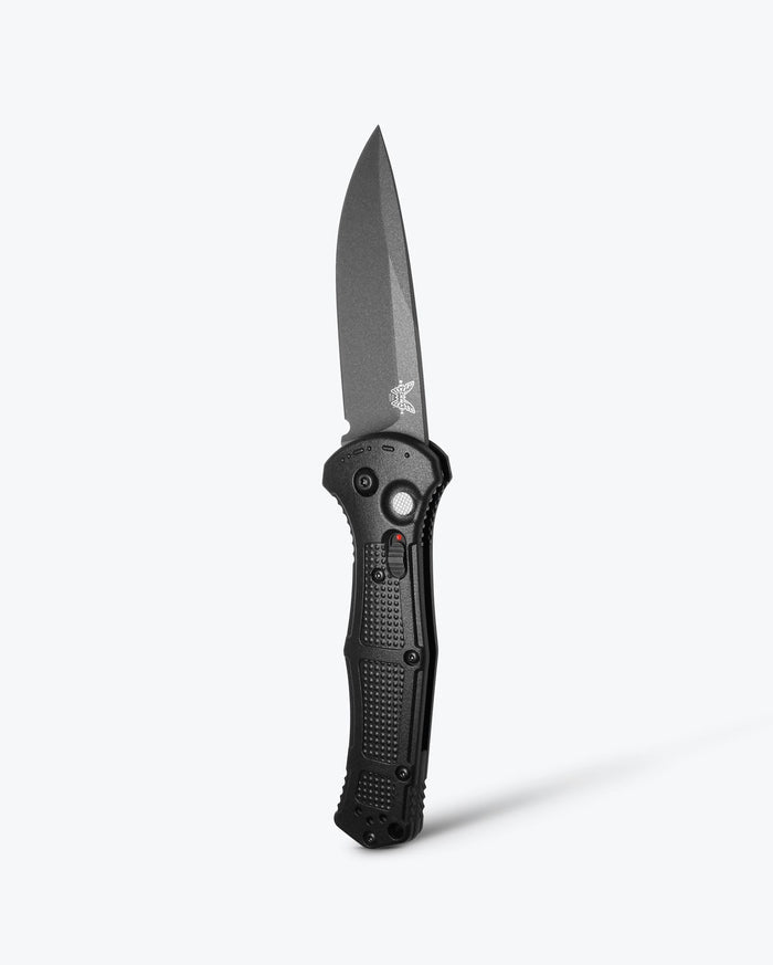 Benchmade Claymore Black Grivory® Automatic Knife - Vertical Open Position | Benchmade Knife Co.
