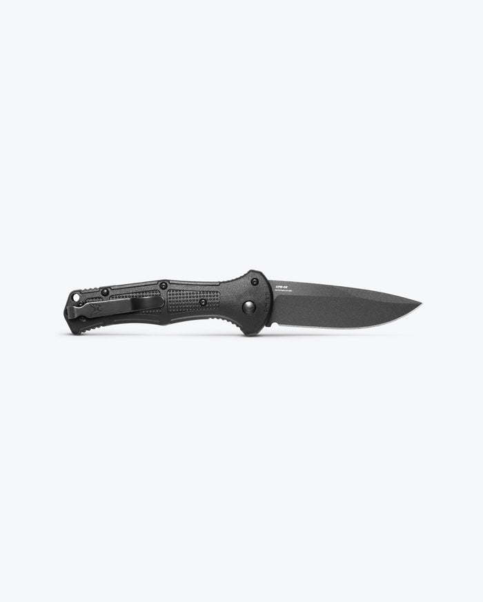Claymore Black Grivory® Automatic Knife - Open Back Side View | Benchmade Knife Co.
