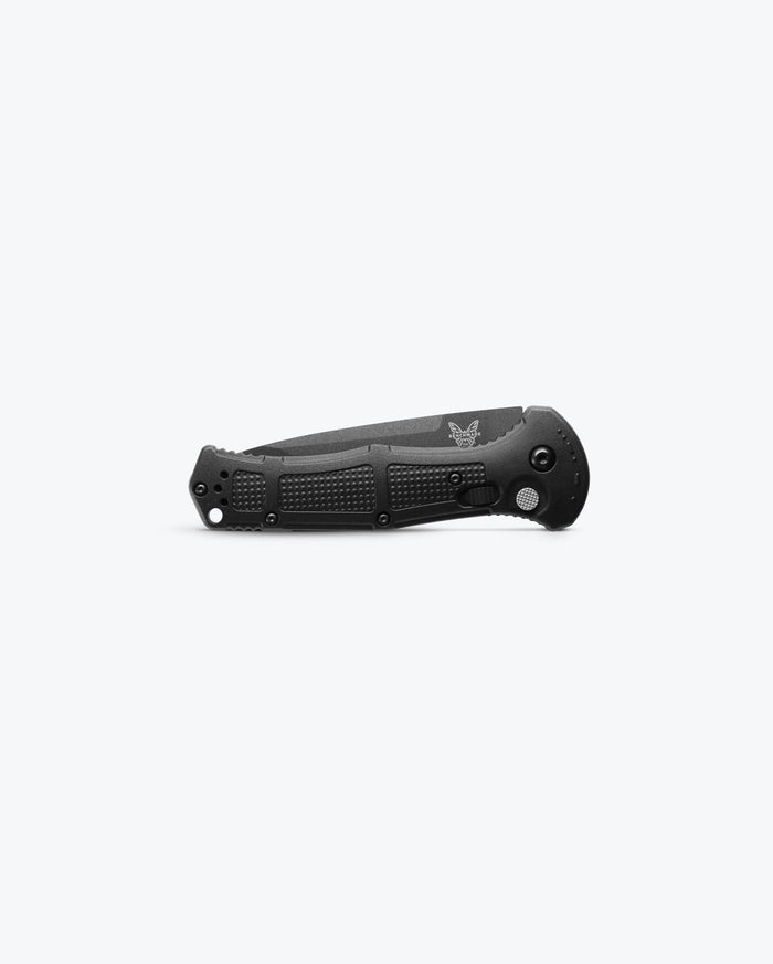 Black Benchmade Claymore Tanto Tactical Knife Closed - Side Profile | Benchmade Knife Co.