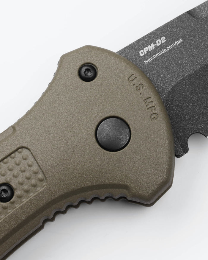 Claymore Ranger Green Tanto - Handle Detail Close-up | Benchmade Knife Co.