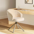 Cleo Cream Swivel Desk Chair