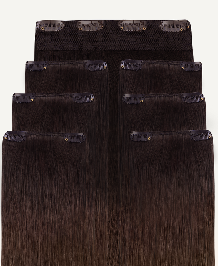 clip-in extensions starter set (#1b-2-4).