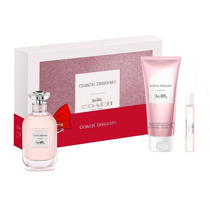 Coach Dreams Women's 3-Piece Set | 3.0 oz EDP, 0.25 oz EDP Travel Spray, 3.3 oz Body Lotion