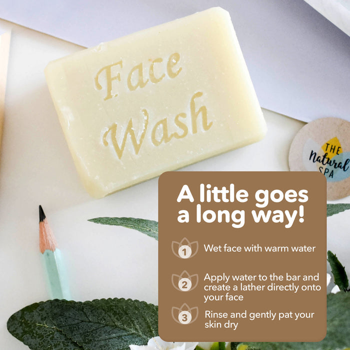 cocoa butter face wash bar, solid face wash, plastic-free skincare, vegan