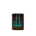A jar of body cream with a label indicating it is an 'Energizing Body Cream' with mint and basil scents.