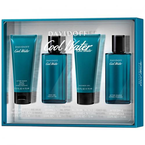 COOLWATER 4 PCS SET FOR MEN: 2.5 oz (75mL) SPRAY (WINDOW BOX) - ShanShar Beauty : The world of beauty.