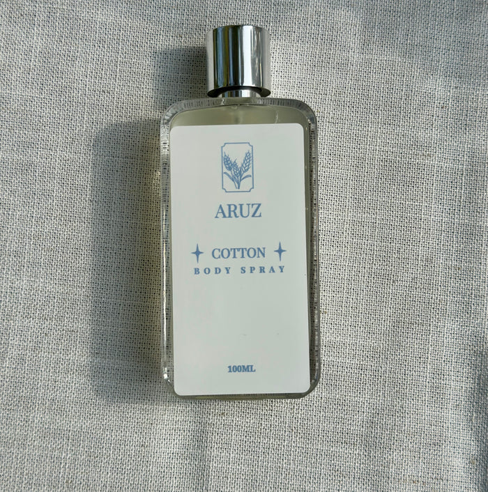Cotton Body Spray bottle elegant design