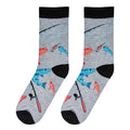 Crazy Socks - Fly Fishing - Mens  Crew Folded