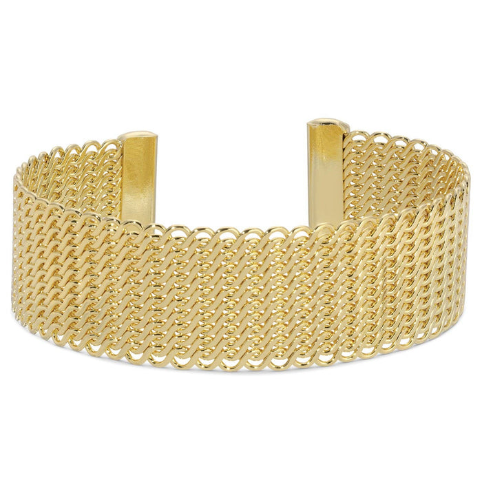 Cuff Bracelet-Interwoven Mesh Vibe