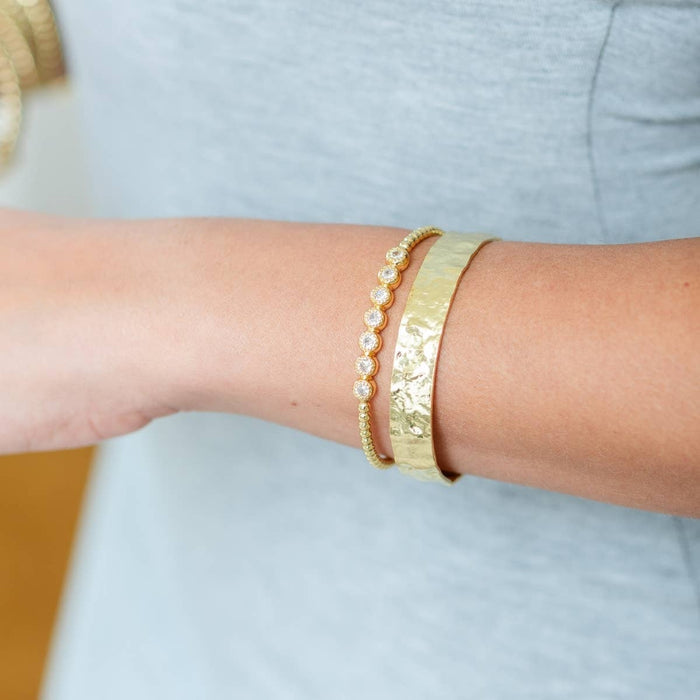 Cuff Bracelet-Sculpted Texture