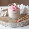 Dessert Candle Sweet as Pie | Magnolia & Peony Scented Candle with wooden wick - 9 oz. - Jarful House