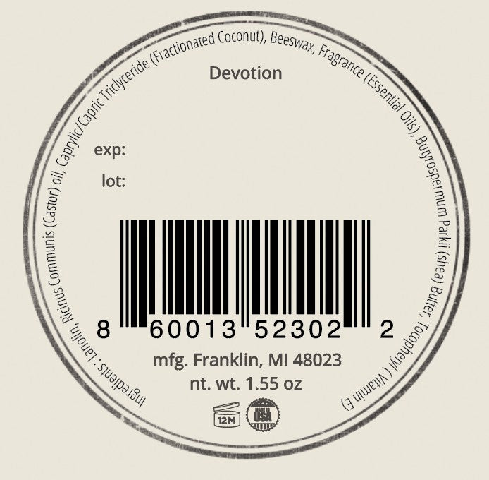 Devotion - Rugged Patchouli Dry Oil (Beard Balm)