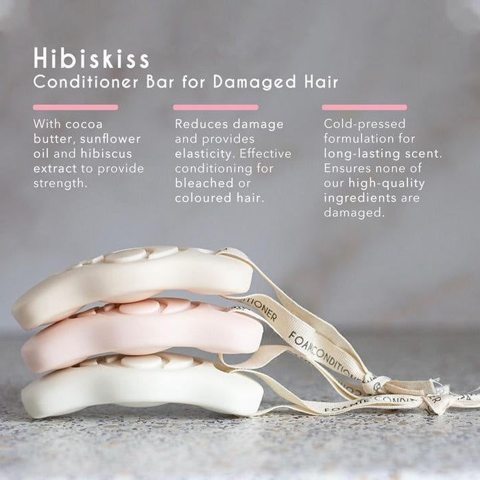 DISCONTINUED -Hibiskiss Shampoo Bar - For Damaged Hair | Foamie