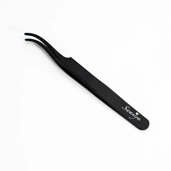 DIY Cluster Lashes Tweezers Black Color| Swaniya Lashes