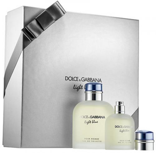 DOLCE & GABBANA LIGHT BLUE 2 PCS SET FOR MEN: 4.2 SPRAY (HARD BOX) - ShanShar Beauty : The world of beauty.