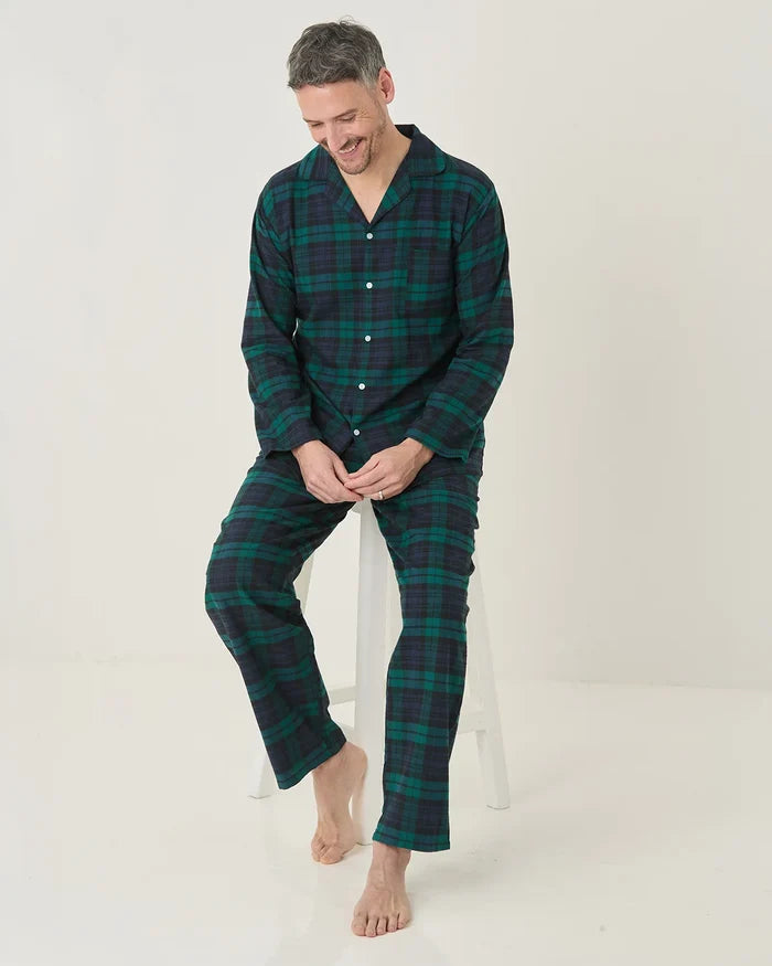 Donald Brushed Cotton Checked Pyjamas