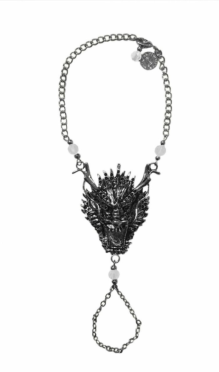 Dragon Finger Bracelet – Fierce Fantasy Festival Jewelry front view