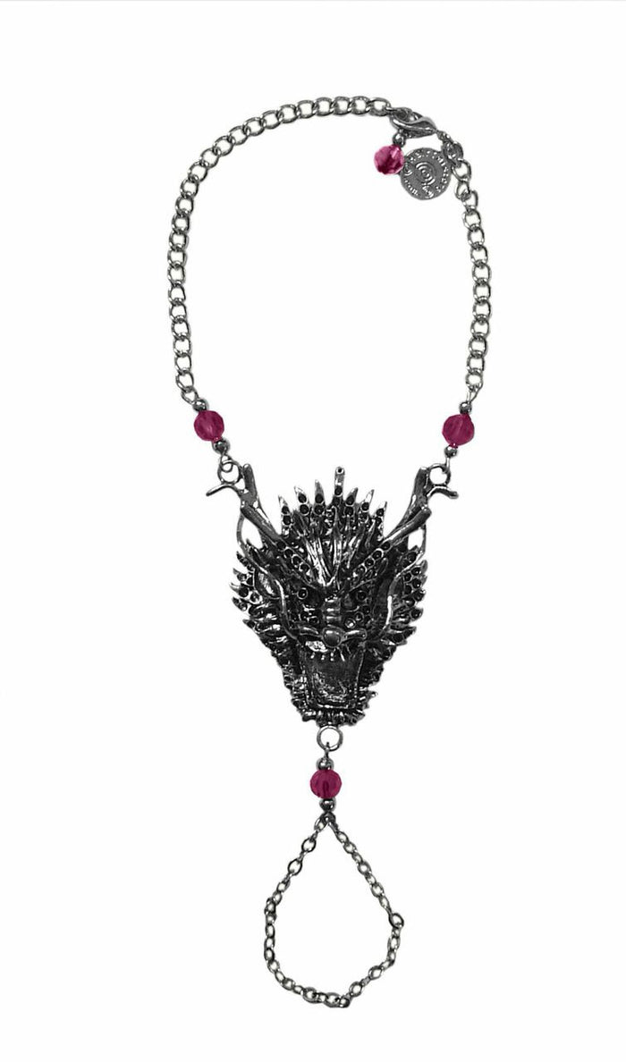 Dragon Finger Bracelet – Fierce Fantasy Festival Jewelry front view