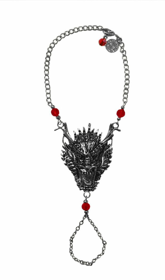 Dragon Finger Bracelet – Fierce Fantasy Festival Jewelry front view