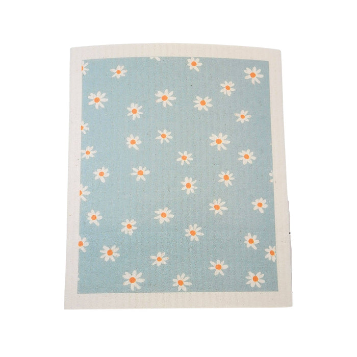 Light Blue / White Flowers
